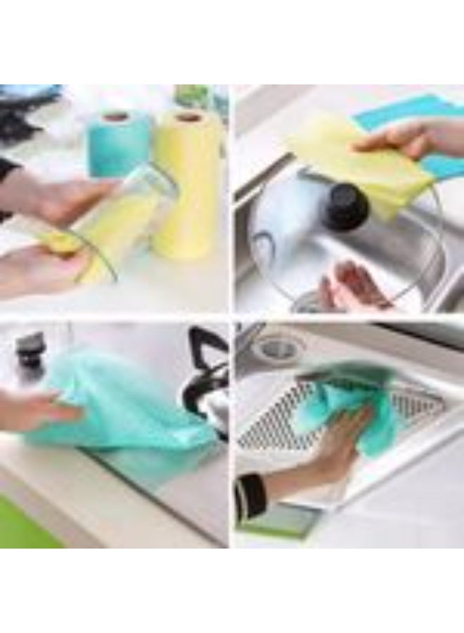 Multi Use Oil Tissue Paper Roll, household & Kitchen Towels,Disposable Cloth, Dish Cloth Towels Rags Kitchen Paper Towels, Wash - Image 3